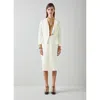 Lk Bennett Sky Crepe Peplum Jacket In White