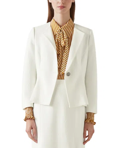 Lk Bennett Sky Peplum Jacket