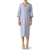 Lk Bennett Sky V-neck Crepe Dress In Light Blue