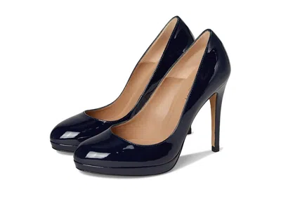 Lk Bennett Sledge Platform Courts High Heels Navy : Eu 39 (us In Blue