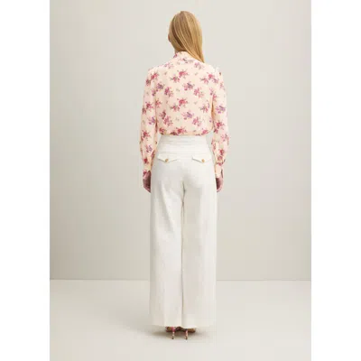 Lk Bennett Sonya Woven Tops In Pink