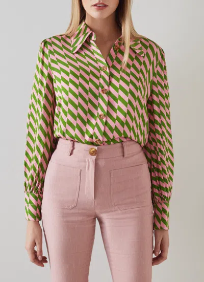 Lk Bennett Sonya Woven Tops In Multi