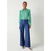 Lk Bennett Sonya Satin Crepe Button-up Shirt In Multi