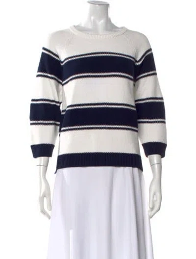 Pre-owned Lk Bennett Striped Crew Neck Sweater In Multi