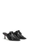 Lk Bennett Studded Mule In Black