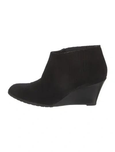 Pre-owned Lk Bennett Suede Boots In Black