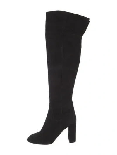 Pre-owned Lk Bennett Suede Boots In Black