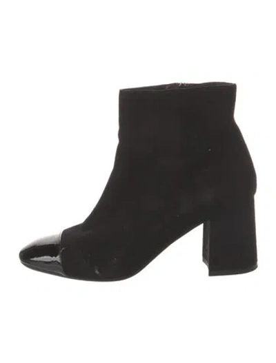 Pre-owned Lk Bennett Suede Boots In Black
