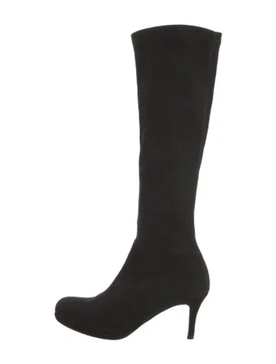 Pre-owned Lk Bennett Suede Boots In Black