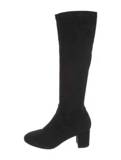 Pre-owned Lk Bennett Suede Boots In Black