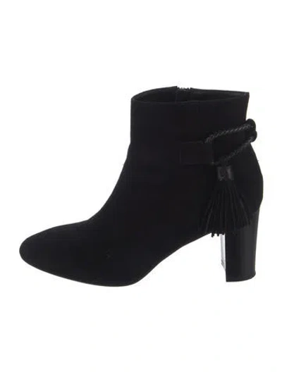 Pre-owned Lk Bennett Suede Boots In Black