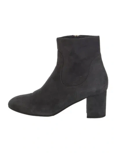Pre-owned Lk Bennett Suede Boots In Black