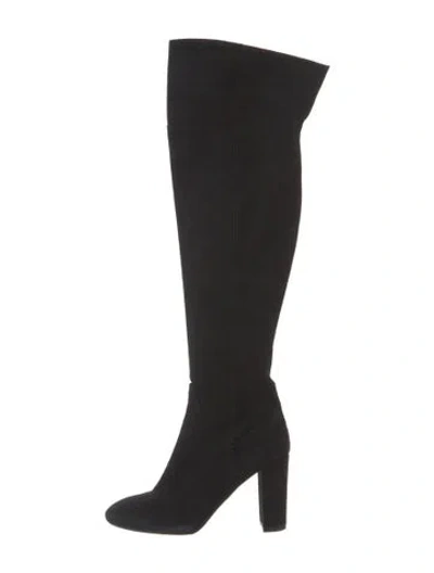 Pre-owned Lk Bennett Suede Boots In Black