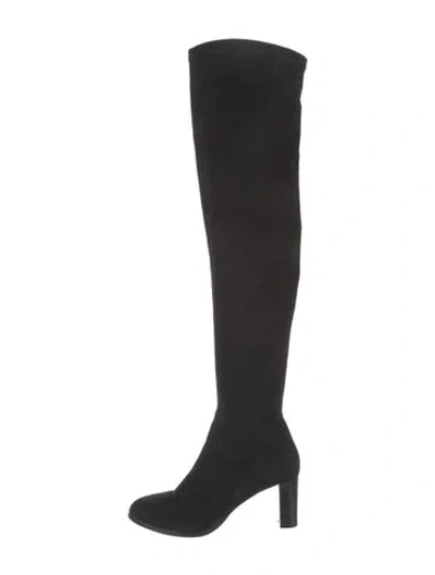 Pre-owned Lk Bennett Suede Boots In Black