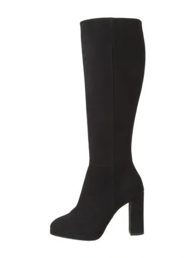 Pre-owned Lk Bennett Suede Boots In Black