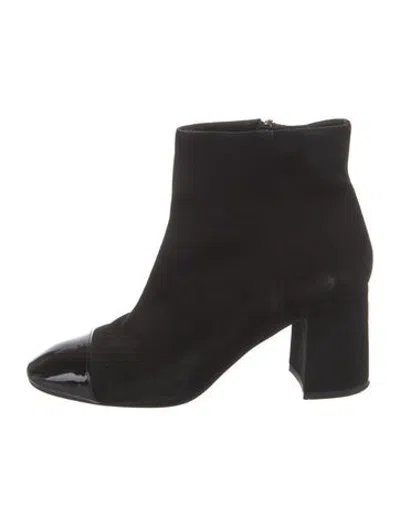 Pre-owned Lk Bennett Suede Boots In Black
