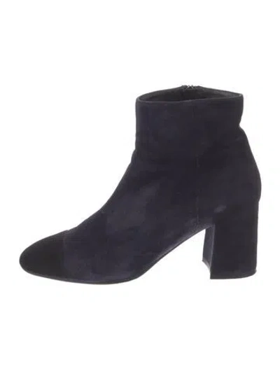 Pre-owned Lk Bennett Suede Boots In Blue