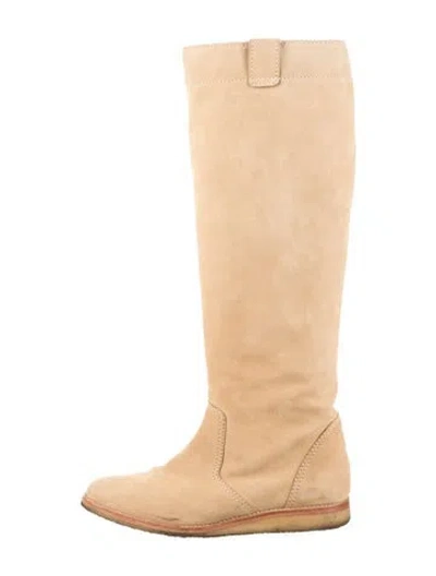 Pre-owned Lk Bennett Suede Boots In Neutrals