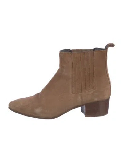 Pre-owned Lk Bennett Suede Chelsea Boots In Brown