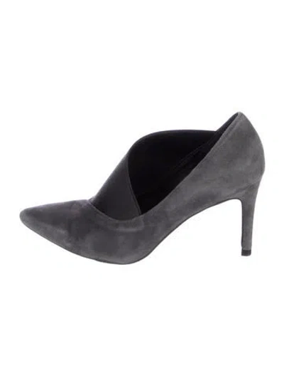 Pre-owned Lk Bennett Suede D'orsay Pumps In Black