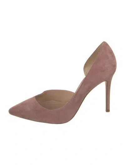 Pre-owned Lk Bennett Suede D'orsay Pumps In Pink