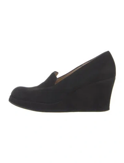 Pre-owned Lk Bennett Suede Pumps In Black