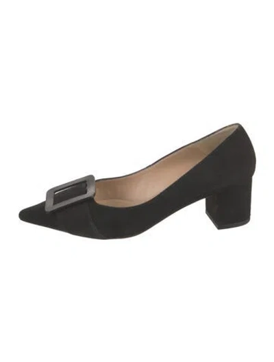 Pre-owned Lk Bennett Suede Pumps In Black