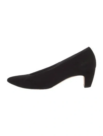 Pre-owned Lk Bennett Suede Pumps In Black
