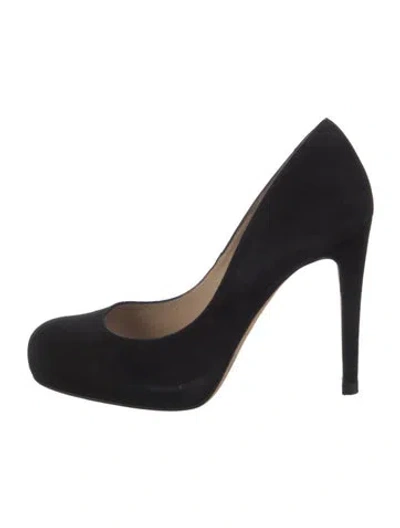 Pre-owned Lk Bennett Suede Pumps In Black