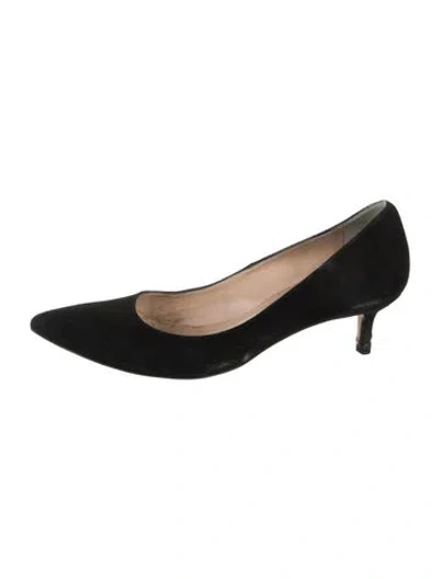 Pre-owned Lk Bennett Suede Pumps In Black