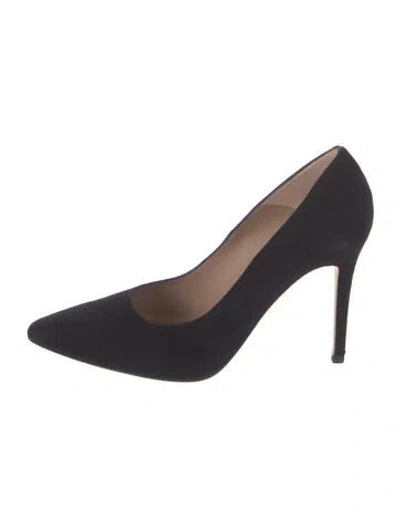 Pre-owned Lk Bennett Suede Pumps In Black