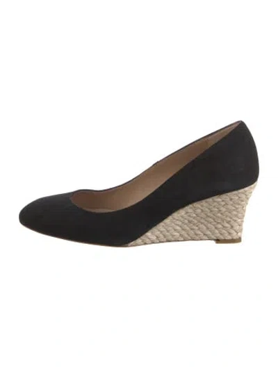Pre-owned Lk Bennett Suede Pumps In Black