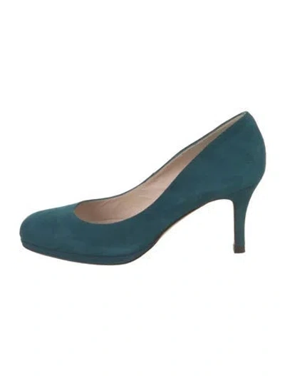 Pre-owned Lk Bennett Suede Pumps In Blue