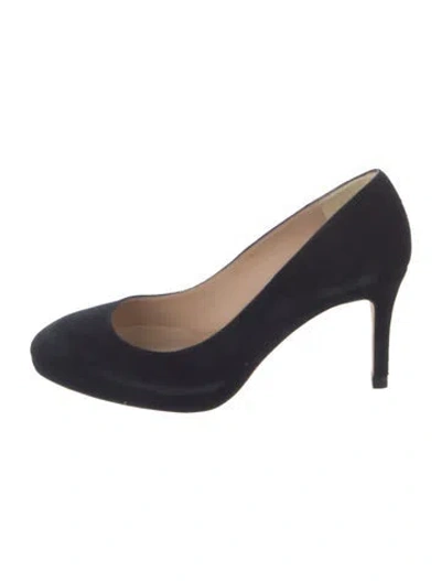 Pre-owned Lk Bennett Suede Pumps In Blue