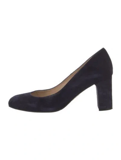 Pre-owned Lk Bennett Suede Pumps In Blue