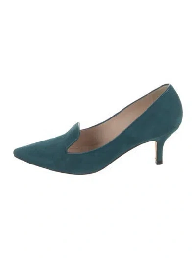 Pre-owned Lk Bennett Suede Pumps In Blue