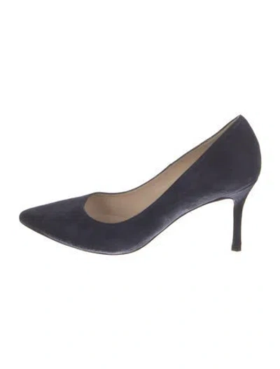 Pre-owned Lk Bennett Suede Pumps In Blue
