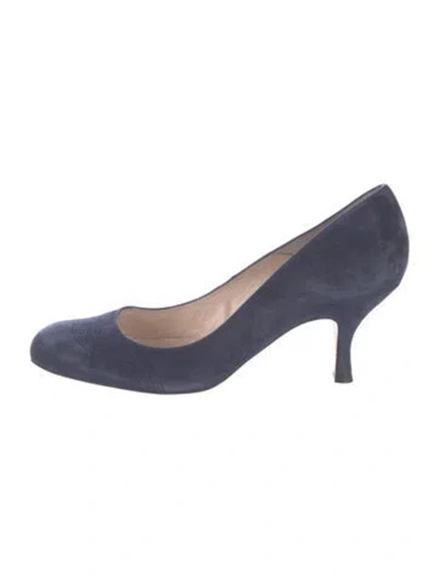 Pre-owned Lk Bennett Suede Pumps In Blue