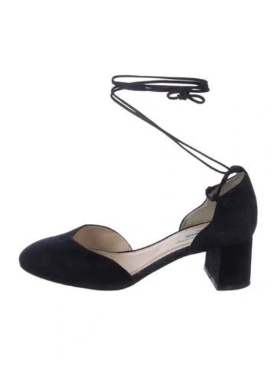 Pre-owned Lk Bennett Suede Pumps In Blue