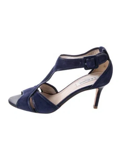Pre-owned Lk Bennett Suede Pumps In Blue