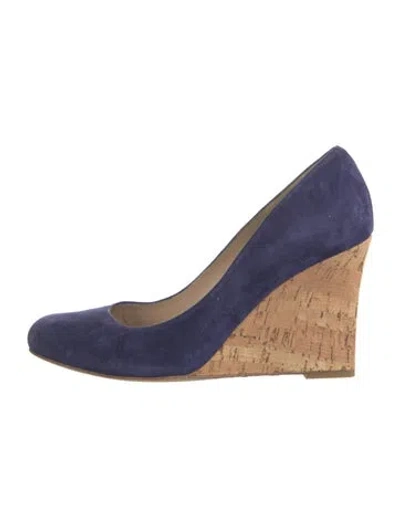 Pre-owned Lk Bennett Suede Pumps In Blue
