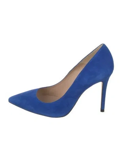 Pre-owned Lk Bennett Suede Pumps In Blue