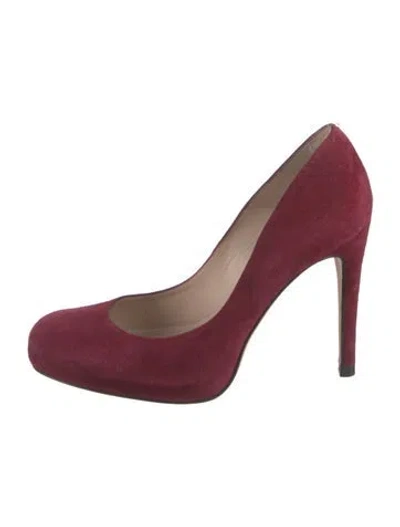 Pre-owned Lk Bennett Suede Pumps In Burgundy