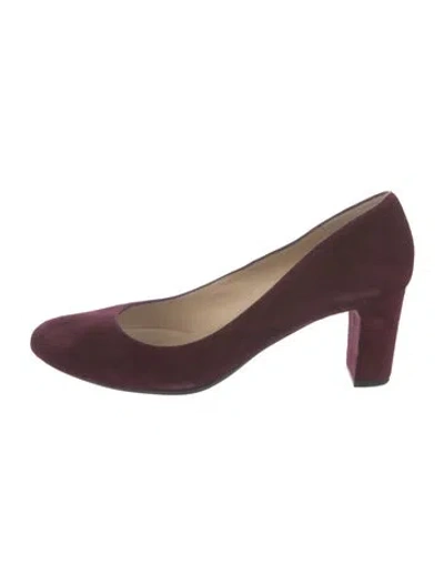 Pre-owned Lk Bennett Suede Pumps In Burgundy