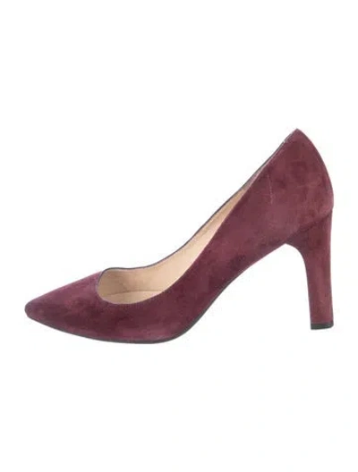 Pre-owned Lk Bennett Suede Pumps In Burgundy