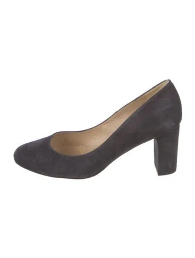 Pre-owned Lk Bennett Suede Pumps In Gray