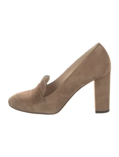 Pre-owned Lk Bennett Suede Pumps In Neutral