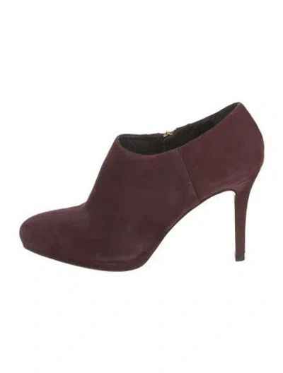 Pre-owned Lk Bennett Suede Pumps In Purple