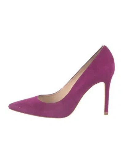 Pre-owned Lk Bennett Suede Pumps In Purple