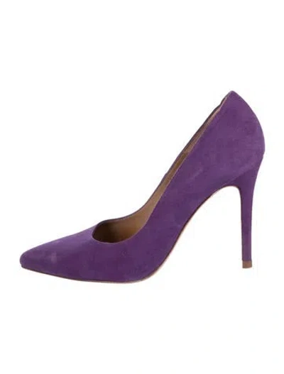 Pre-owned Lk Bennett Suede Pumps In Purple